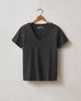 Women's Classic Cotton V-Neck Tee - Black
